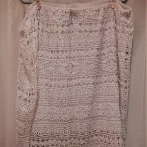 WHITE LACE SKIRT Size 26 NEW LANE BRYANT